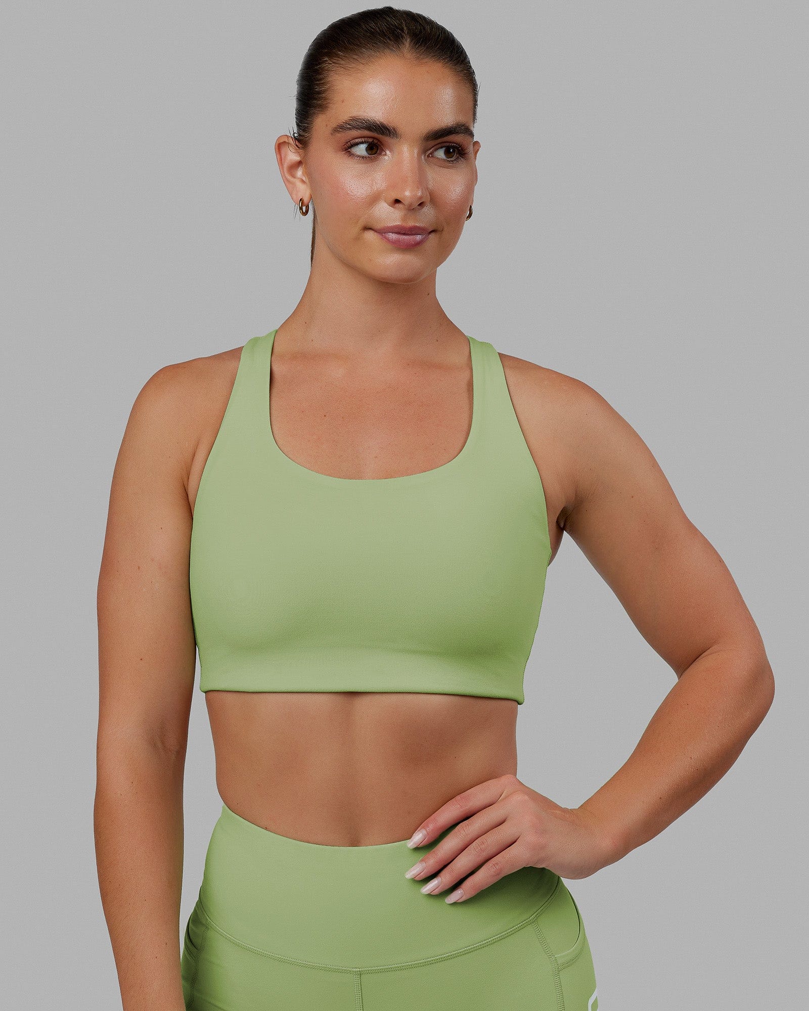 Olive Green String Bralette Top