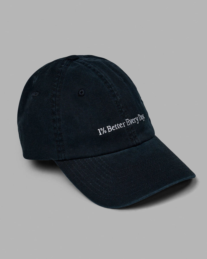 Washed 1% Better Cap - Black-White
