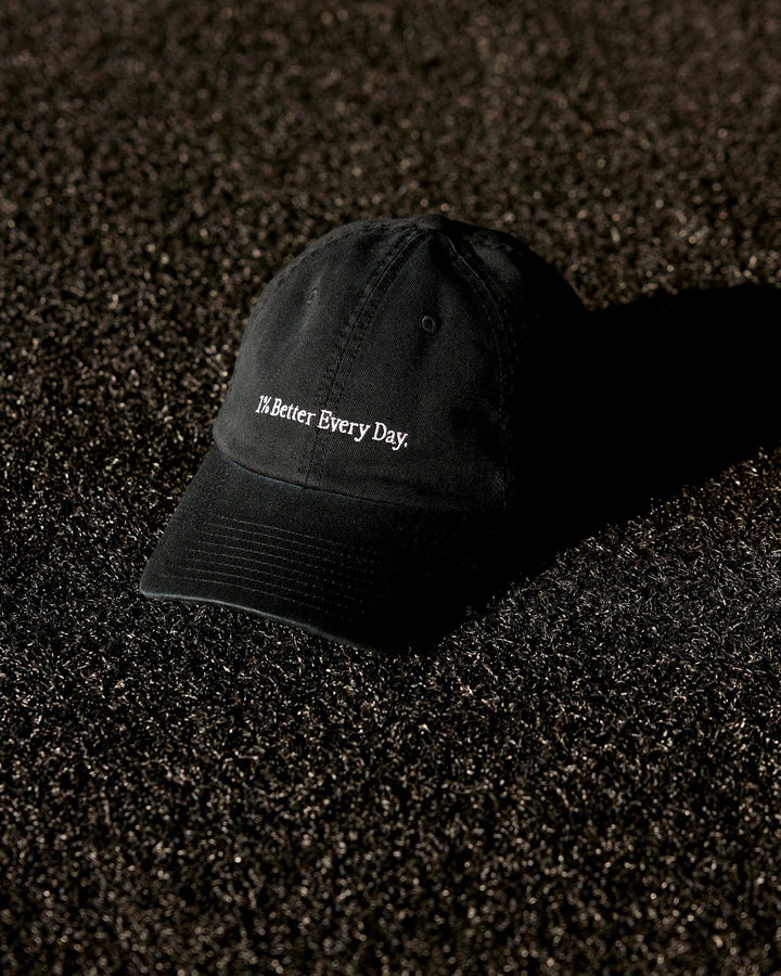 Washed 1% Better Cap - Black-White
