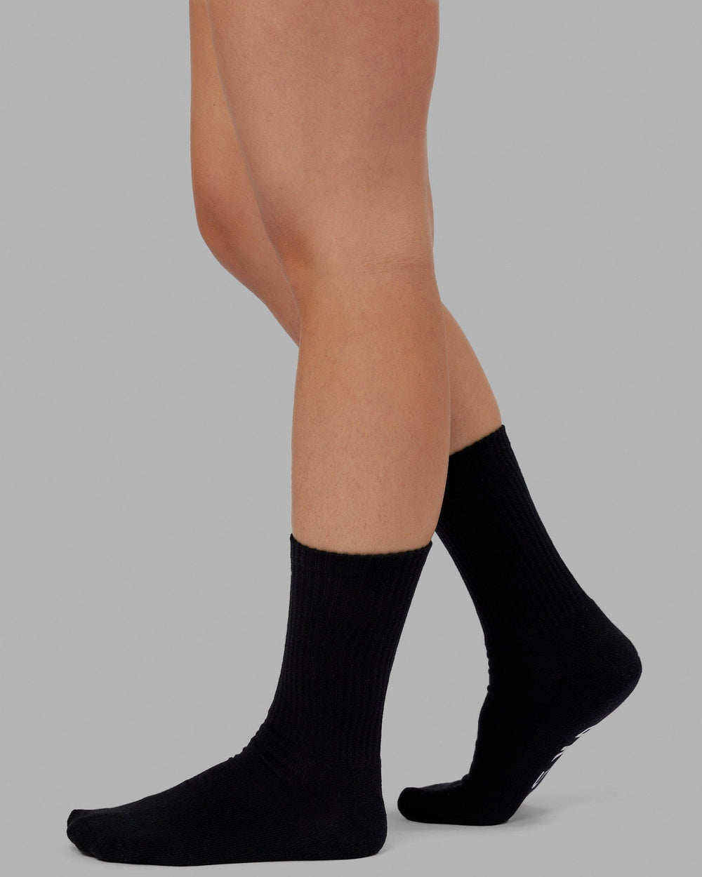 Essential 3 Pack Crew Socks - Black