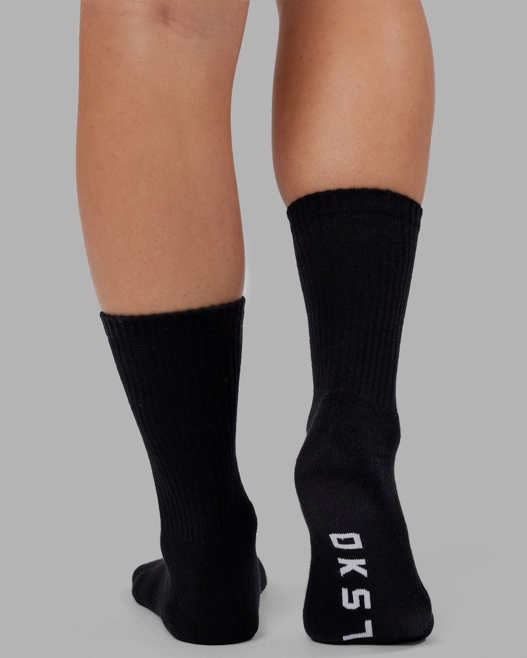 Essential 3 Pack Crew Socks - Black