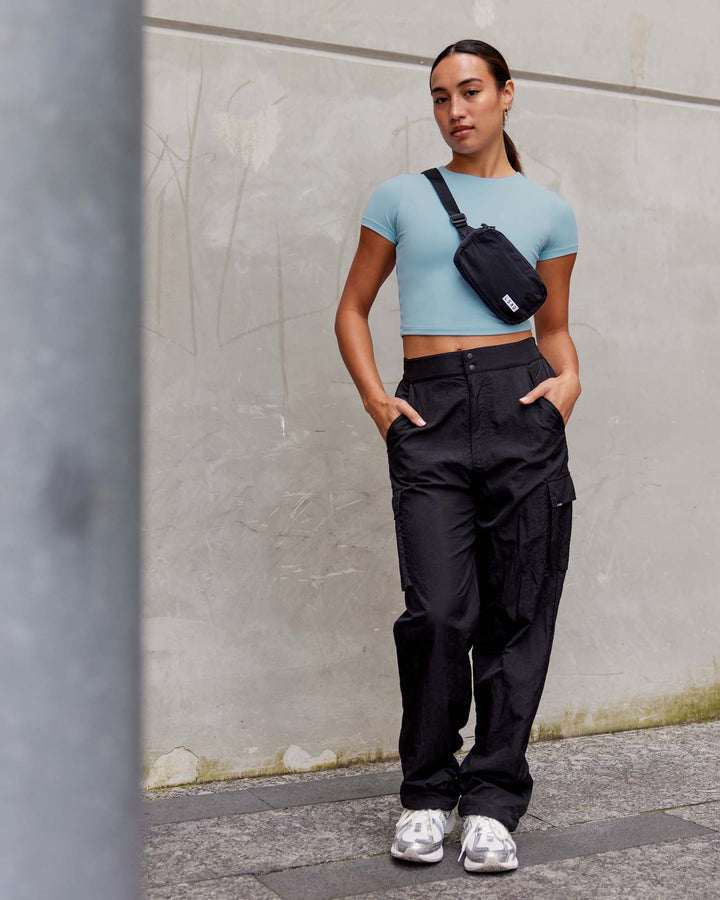 Staple Cropped Tee - Glacial Blue
