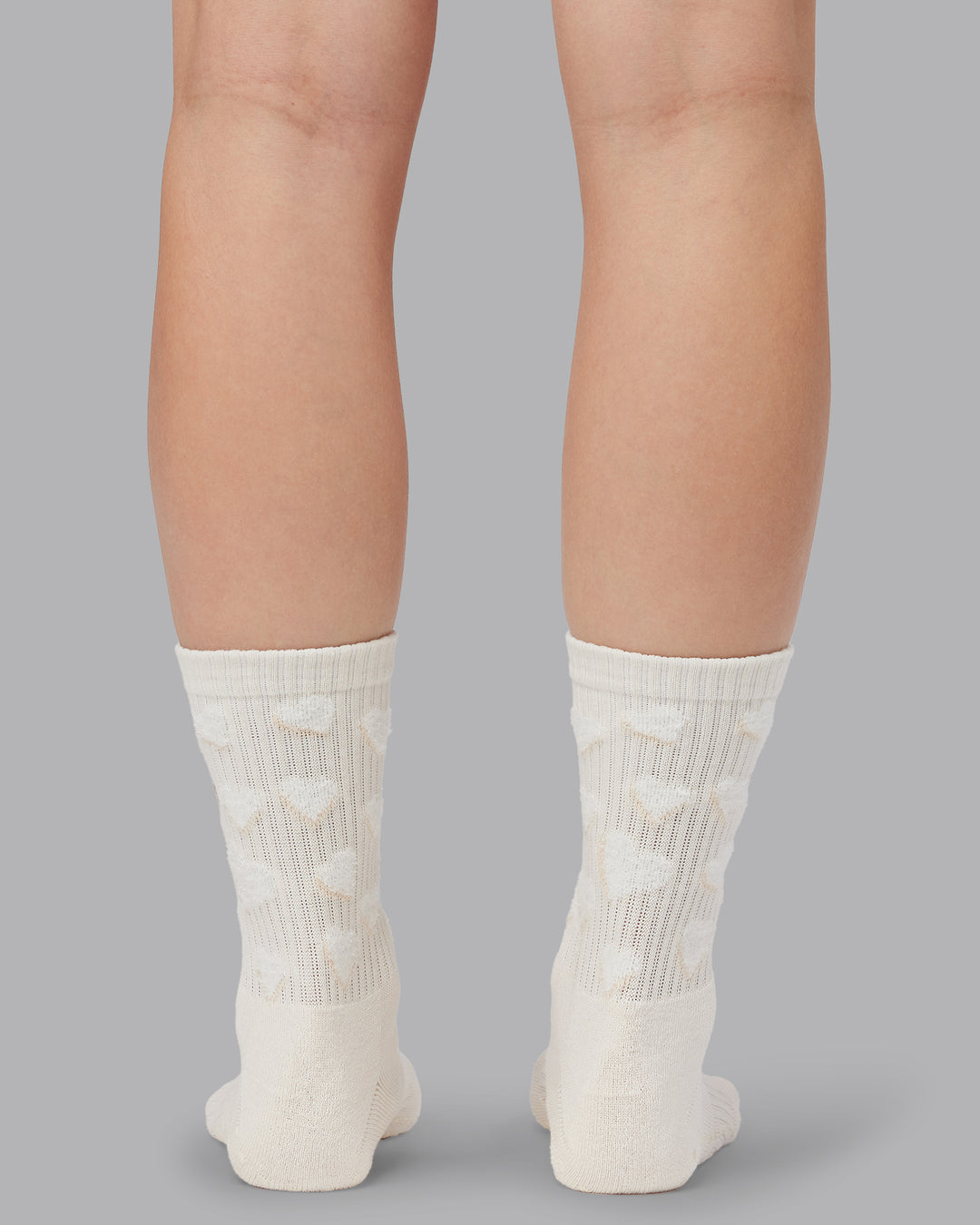 Cupid Crew Pilates Grip Socks - Ivory