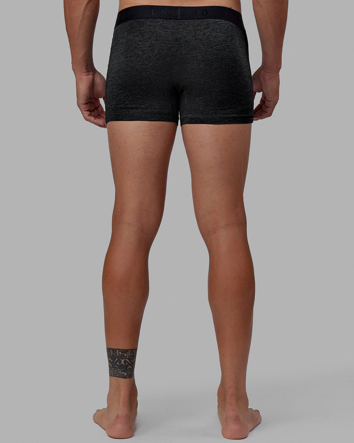 Man wearing Daily Trunks Single Pack - Heather Black
