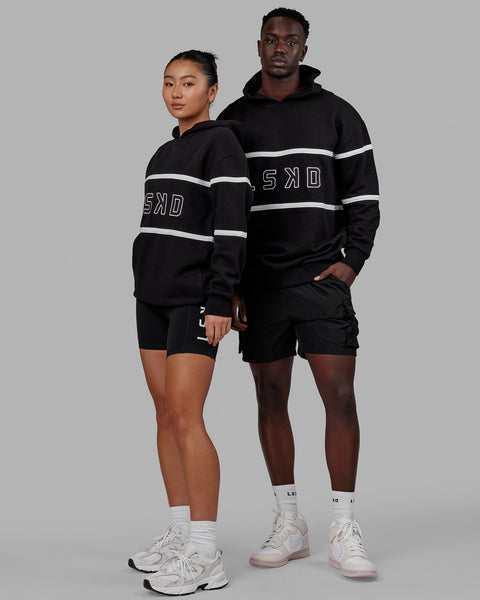 Unisex Aligned Hoodie Oversize - Black – LSKD