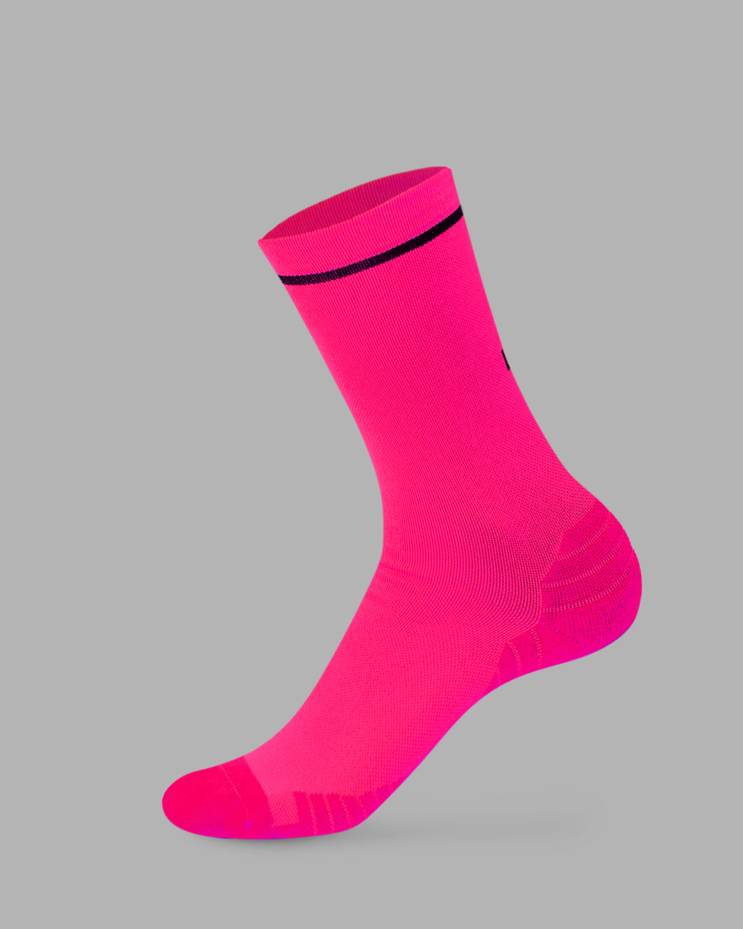 Fast Performance Crew Socks - Neon Pink-Black