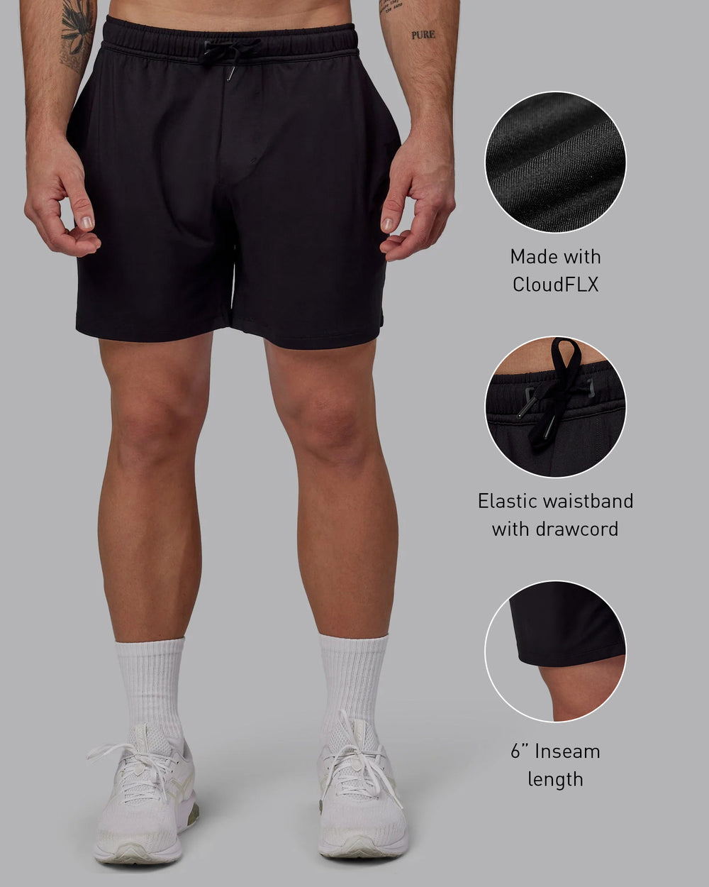 Restore 6" CloudFLX Shorts - Black