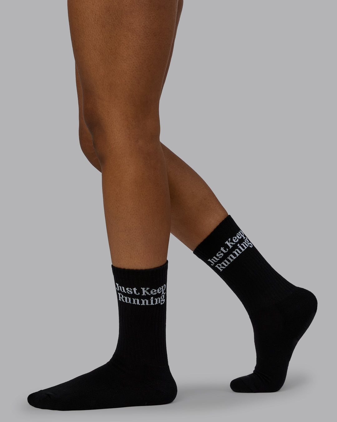 Just Keep Running 3 Pack Crew Socks - Multi-Glacial