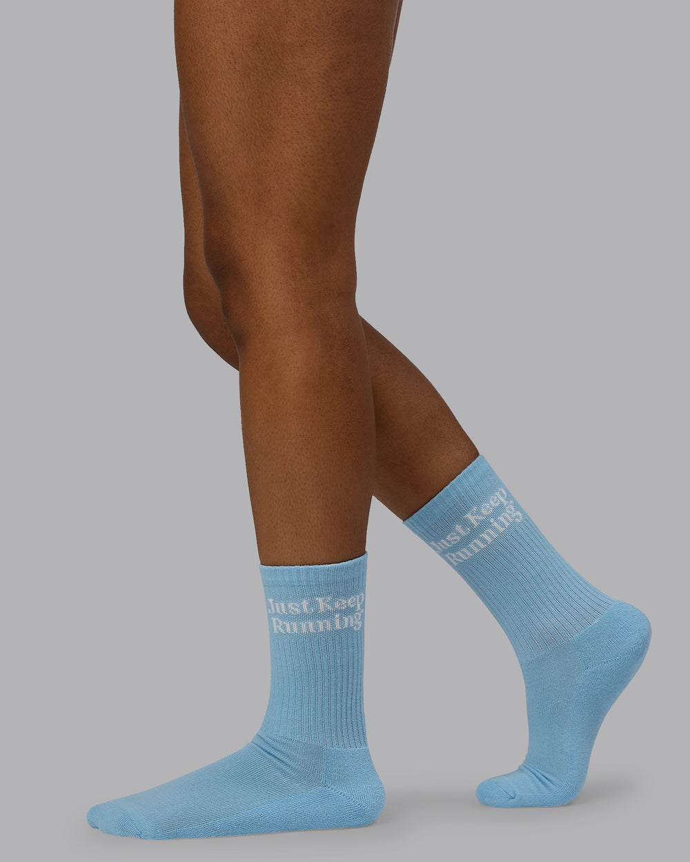 Just Keep Running 3 Pack Crew Socks - Multi-Glacial