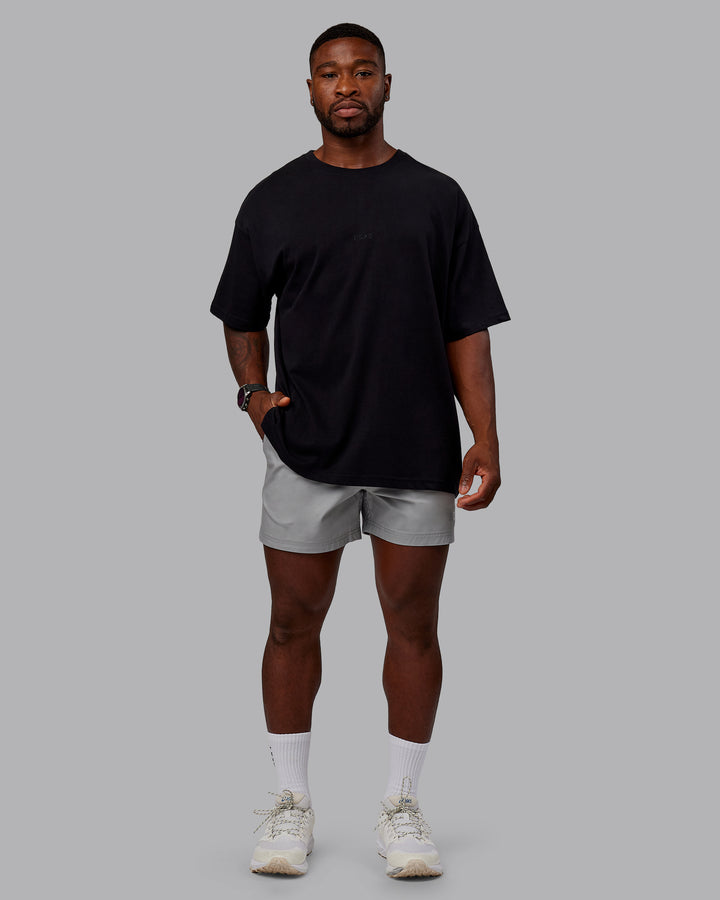 Man wearing Daily 5&quot; Shorts - Circular Grey
