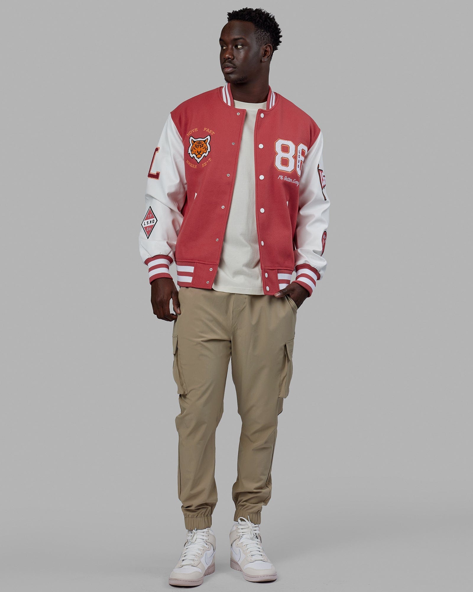 Unisex Varsity Bomber Jacket - Mineral Red – LSKD