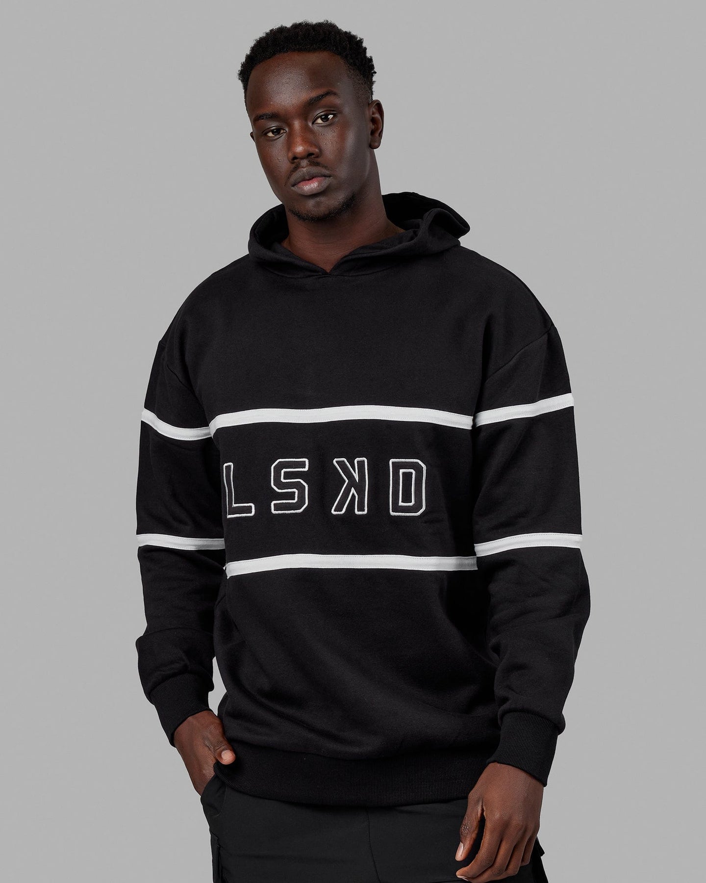 Unisex Aligned Hoodie Oversize - Black – LSKD