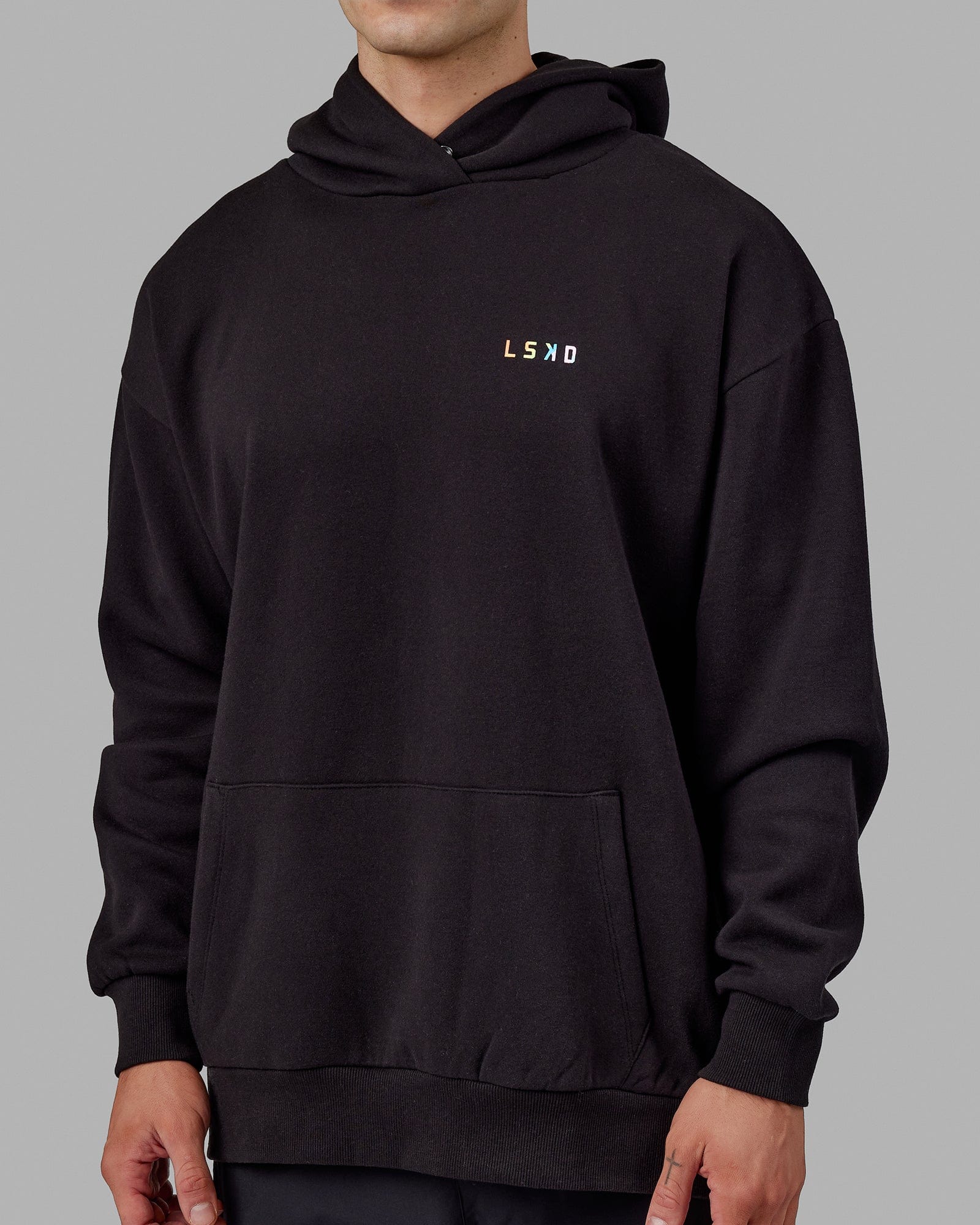 Unisex Amplify Hoodie Oversize Pride Black LSKD