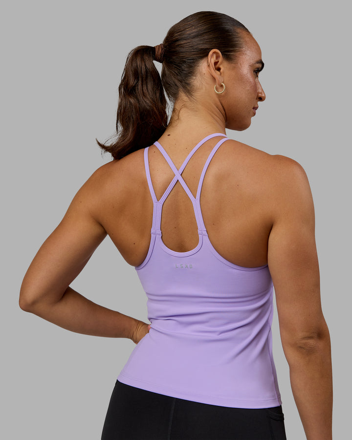 Woman wearing Balance Active Shelf Bra Tank - Pale Lilac
