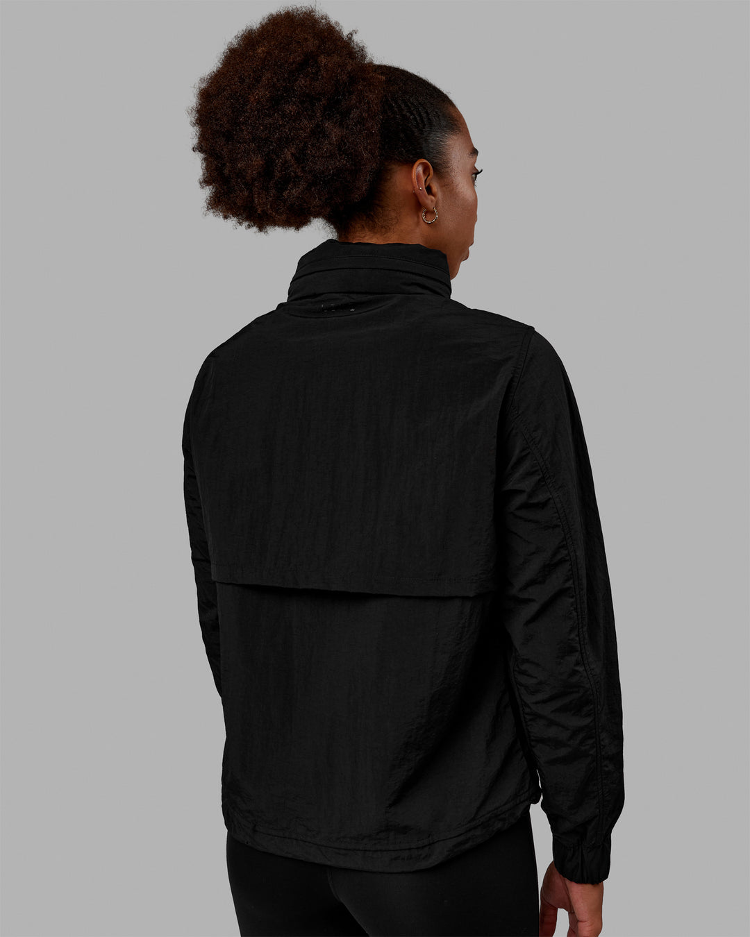 Women Wearing Barely There Jacket - Black