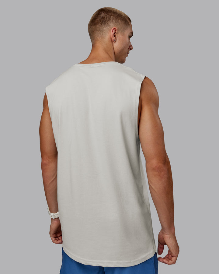 Man wearing Base FLXCotton Tank - Digital Mist
