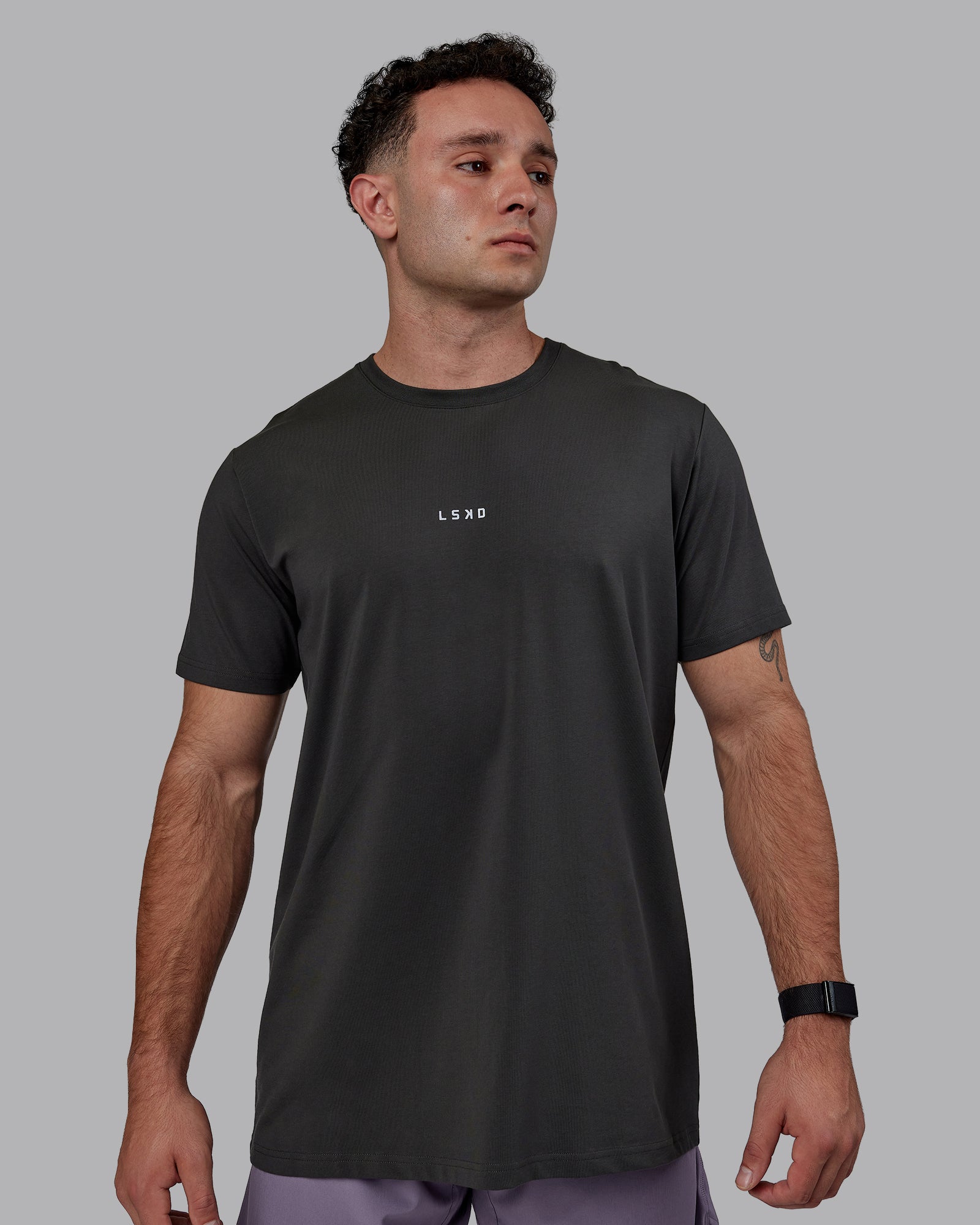 Base FLXCotton Tee - Pirate Black | LSKD