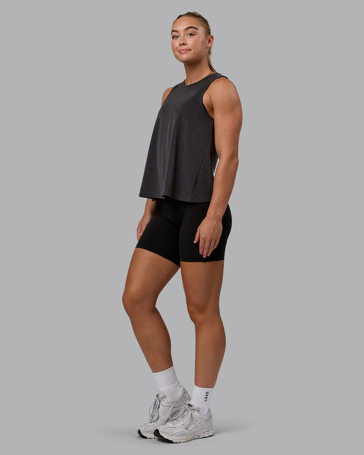 Woman wearing Breeze Training Tank - Black
