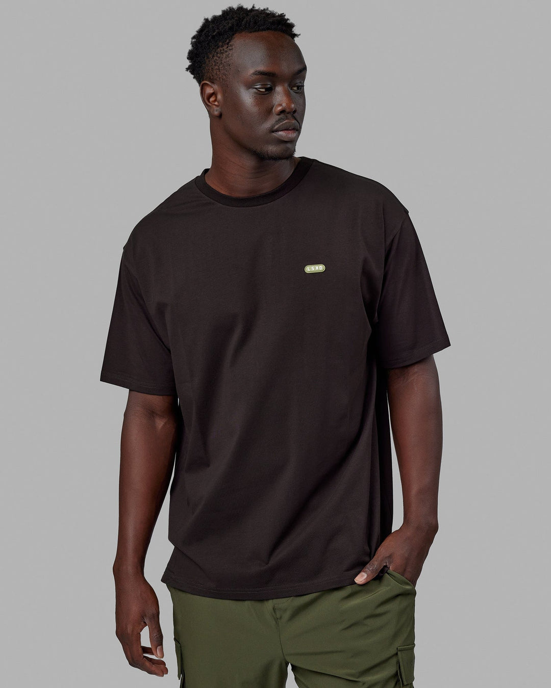 Unisex Capsule FLXCotton Tee Oversize - Dark Walnut | LSKD