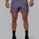 Man wearing Challenger 6" Performance Shorts - Purple Sage