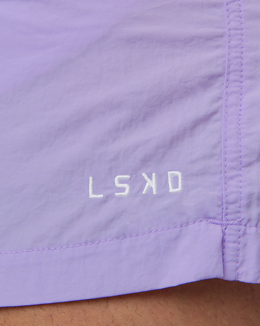 Man wearing Classic 5&quot; Shorts - Pastel Purple