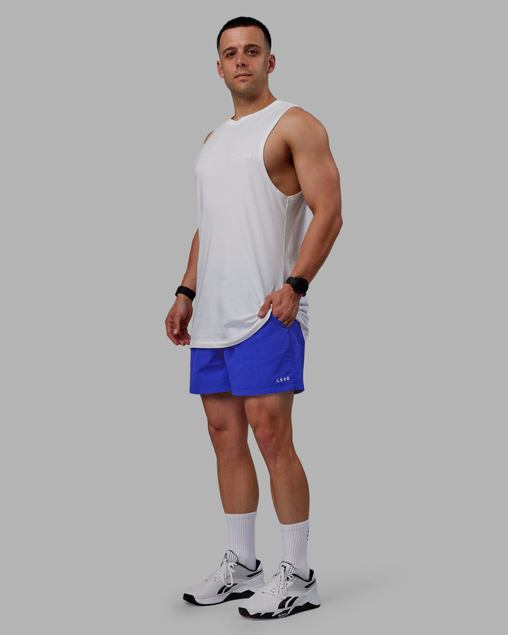 Man wearing Classic 5&quot; Shorts - Power Cobalt
