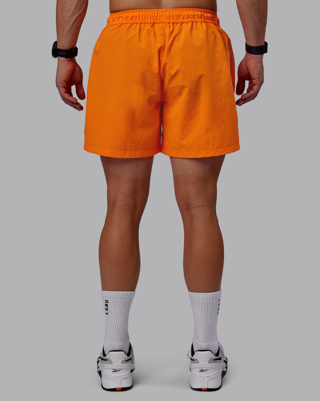 Man wearing Classic 5&quot; Shorts - Vibrant Orange