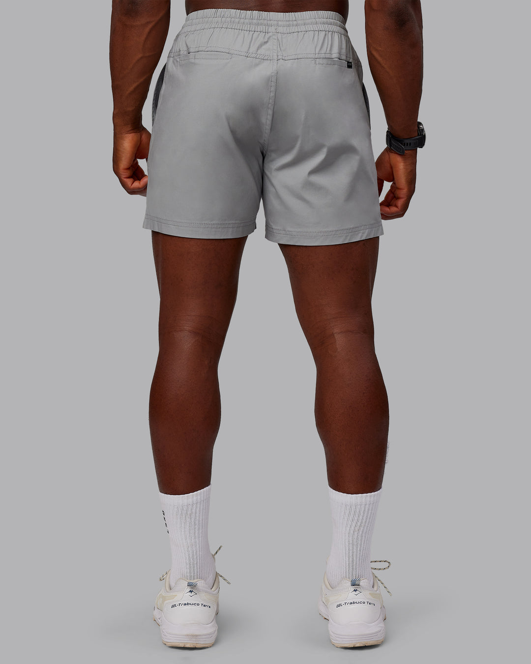 Man wearing Daily 5&quot; Shorts - Circular Grey