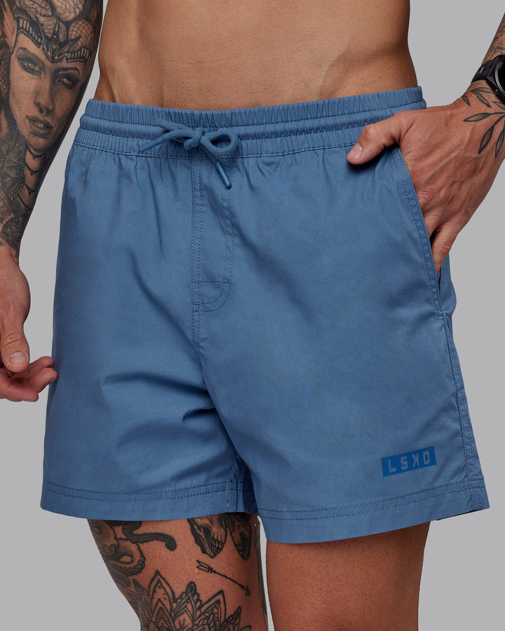 Man wearing Daily 5&quot; Shorts - Elemental Blue
