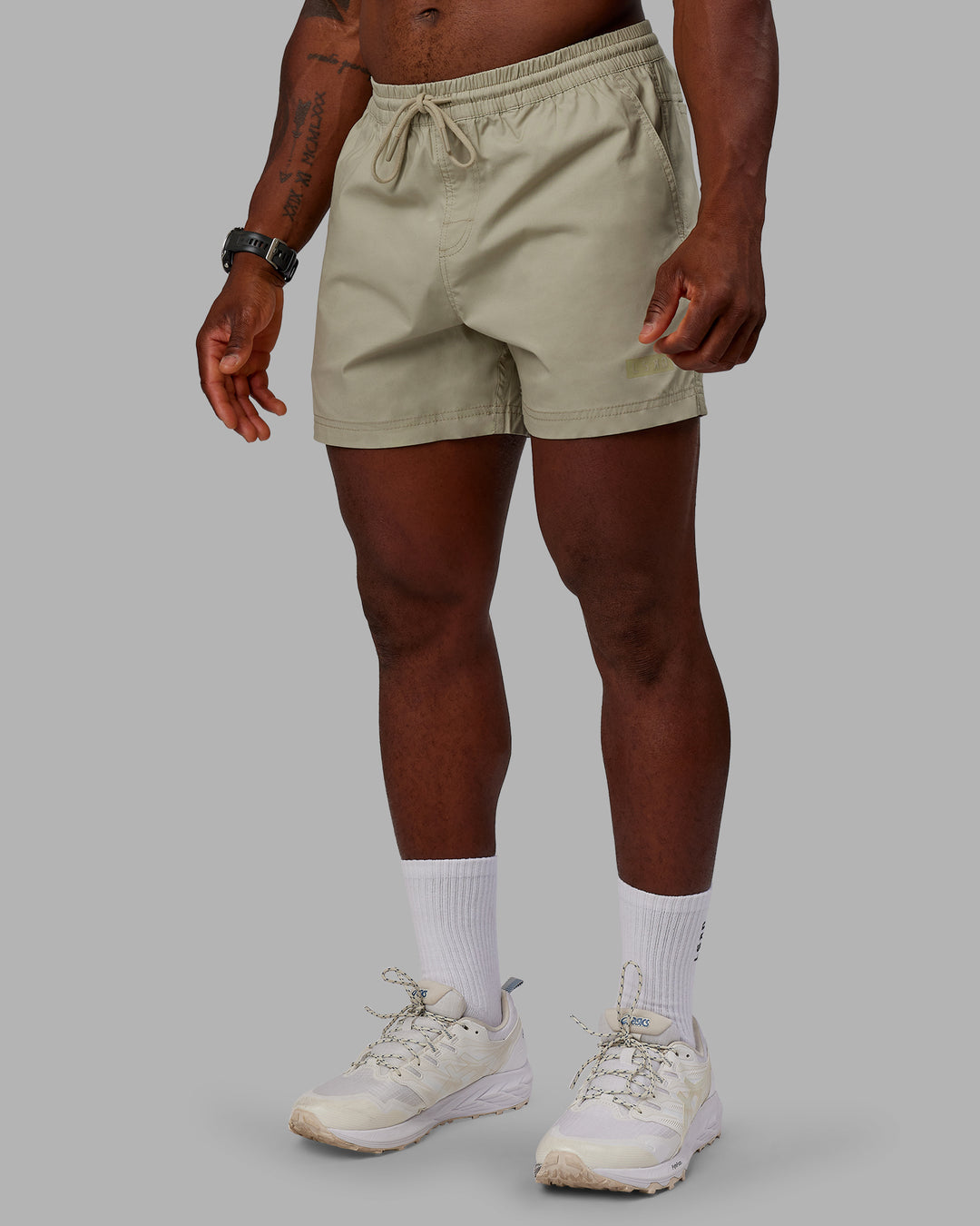 Man wearing Daily 5&quot; Shorts - Sustained Grey