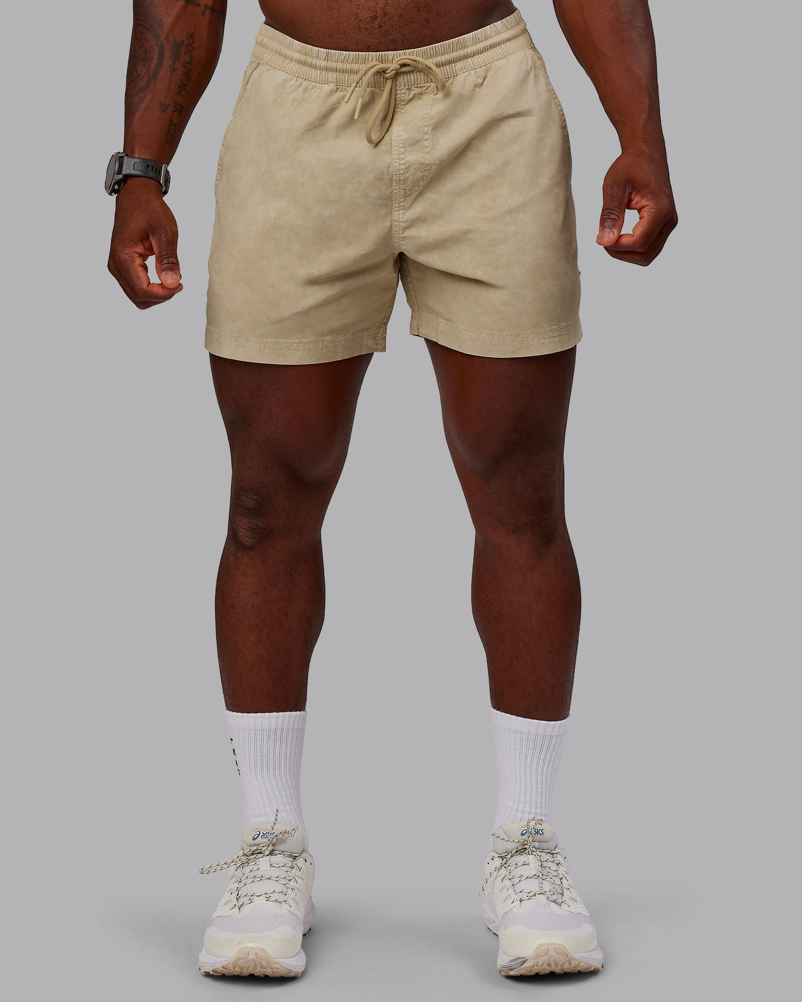 Washed Daily 5 Shorts Pale Khaki LSKD