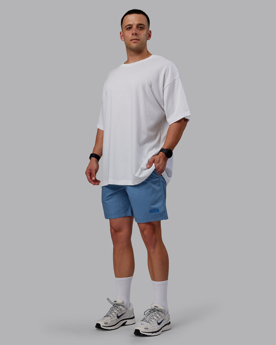 Man wearing Daily Shorts - Elemental Blue