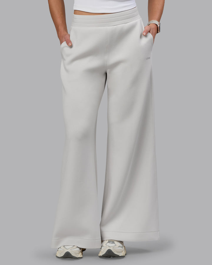 Woman wearing Elevate SoftTouch Wide Leg Pants - Clay-Clay
