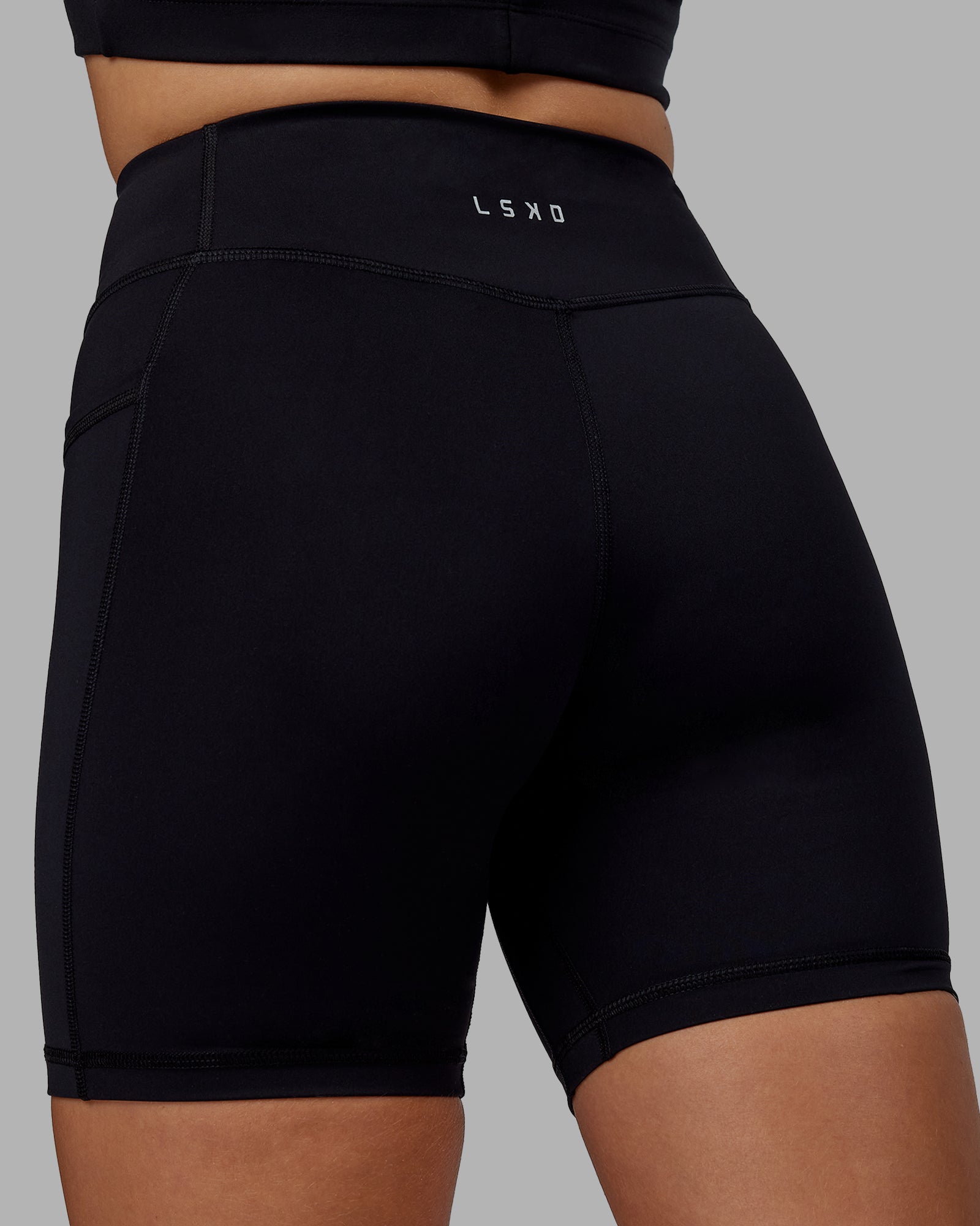 Elite Mid Length Shorts Black LSKD