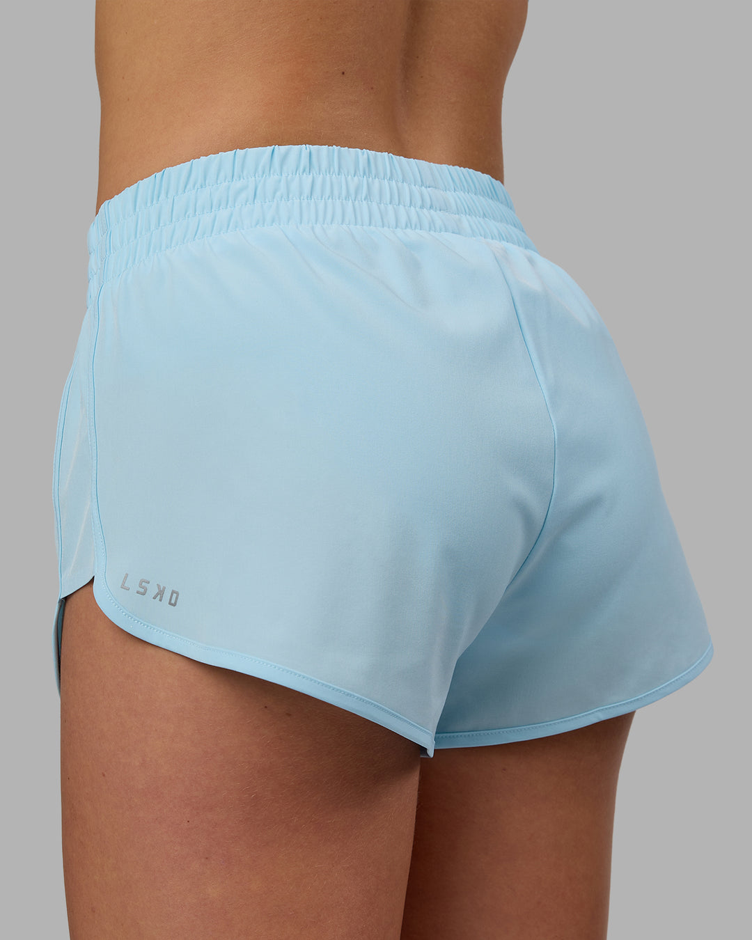 Woman wearing Energy 1.8&quot; Training Shorts - Crystal Blue