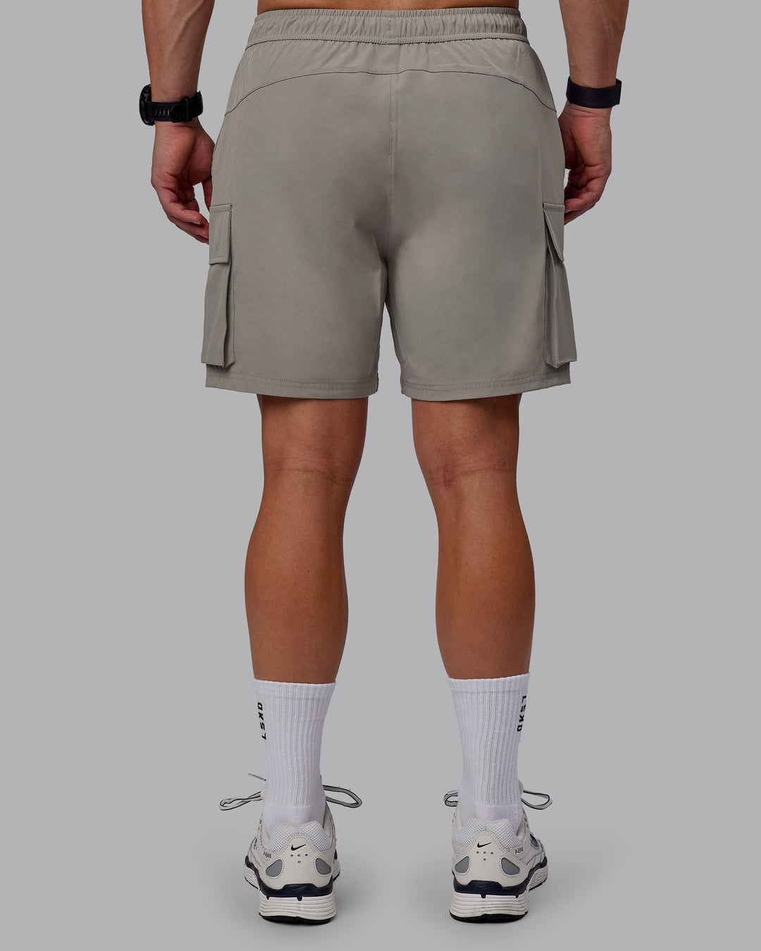 Man wearing Energy Stretch Performance Cargo Shorts - Elephant