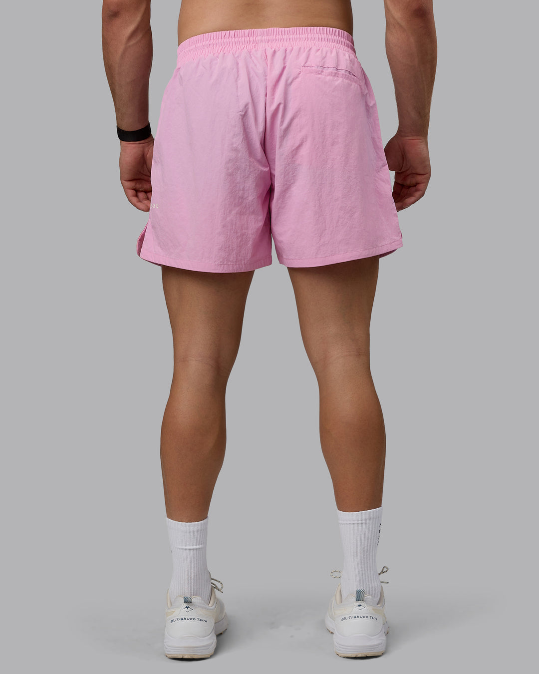 Man wearing Enjoy The Journey 5&quot; Shorts - Bubblegum