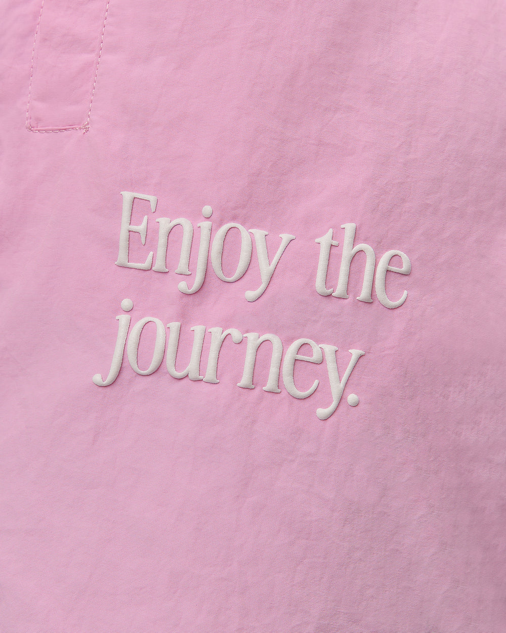 Man wearing Enjoy The Journey 5" Shorts - Bubblegum