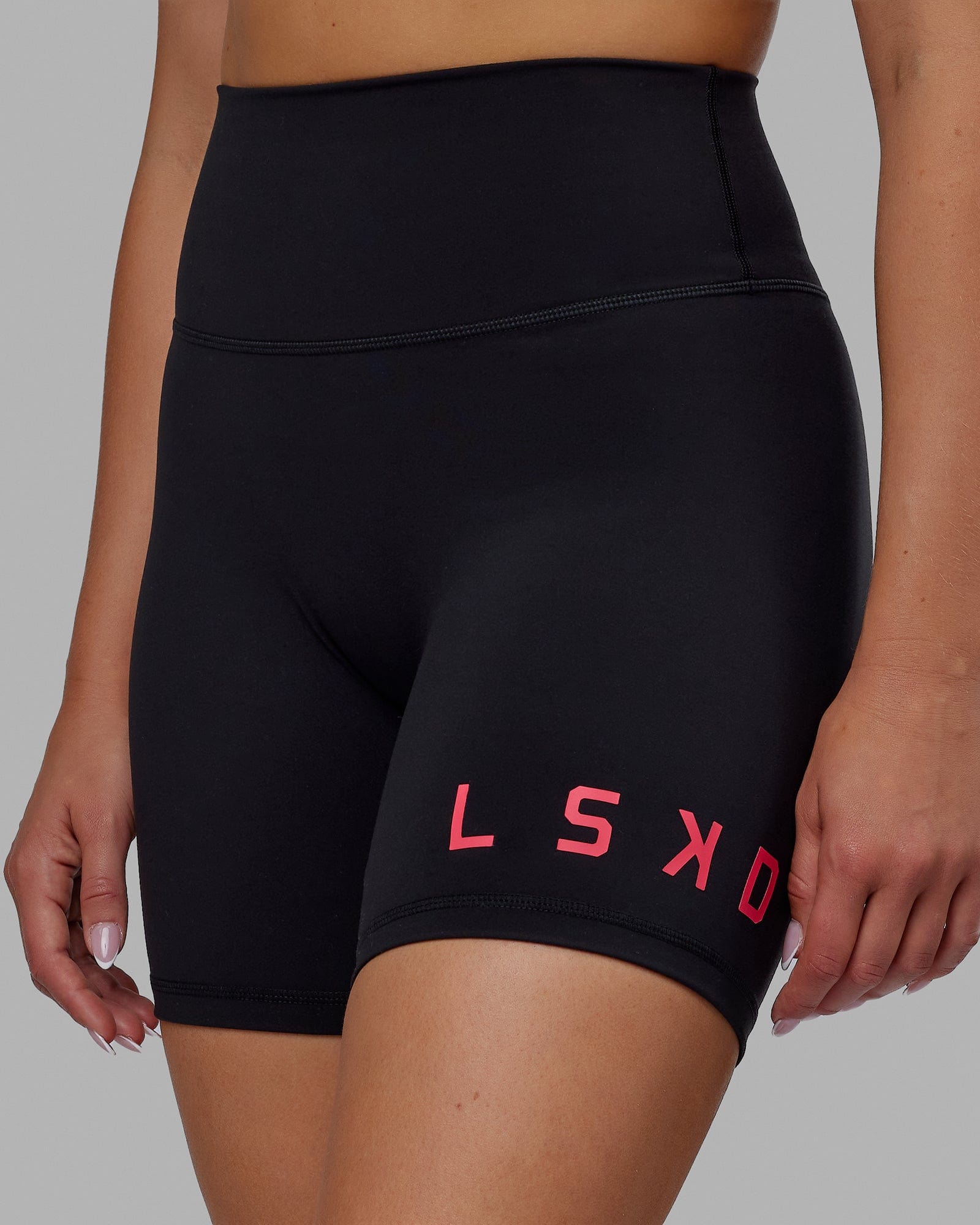 Evolved Mid Short Tights - Black-Raspberry | LSKD