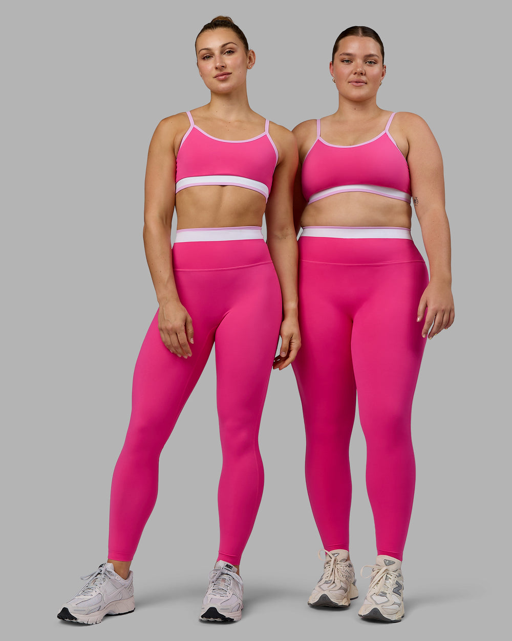 Woman wearing Excel Sports Bra - Ultra Pink