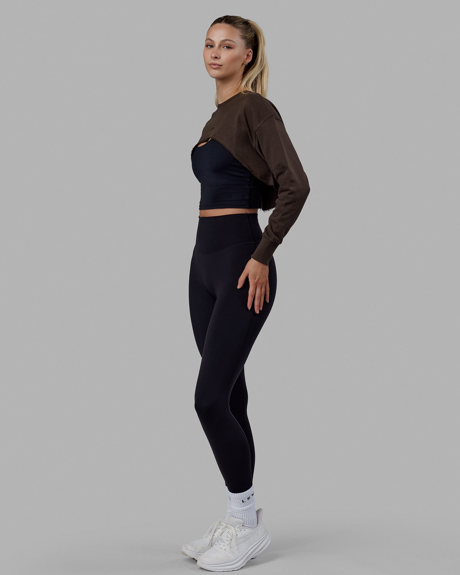 Cropped sweater outlet and leggings