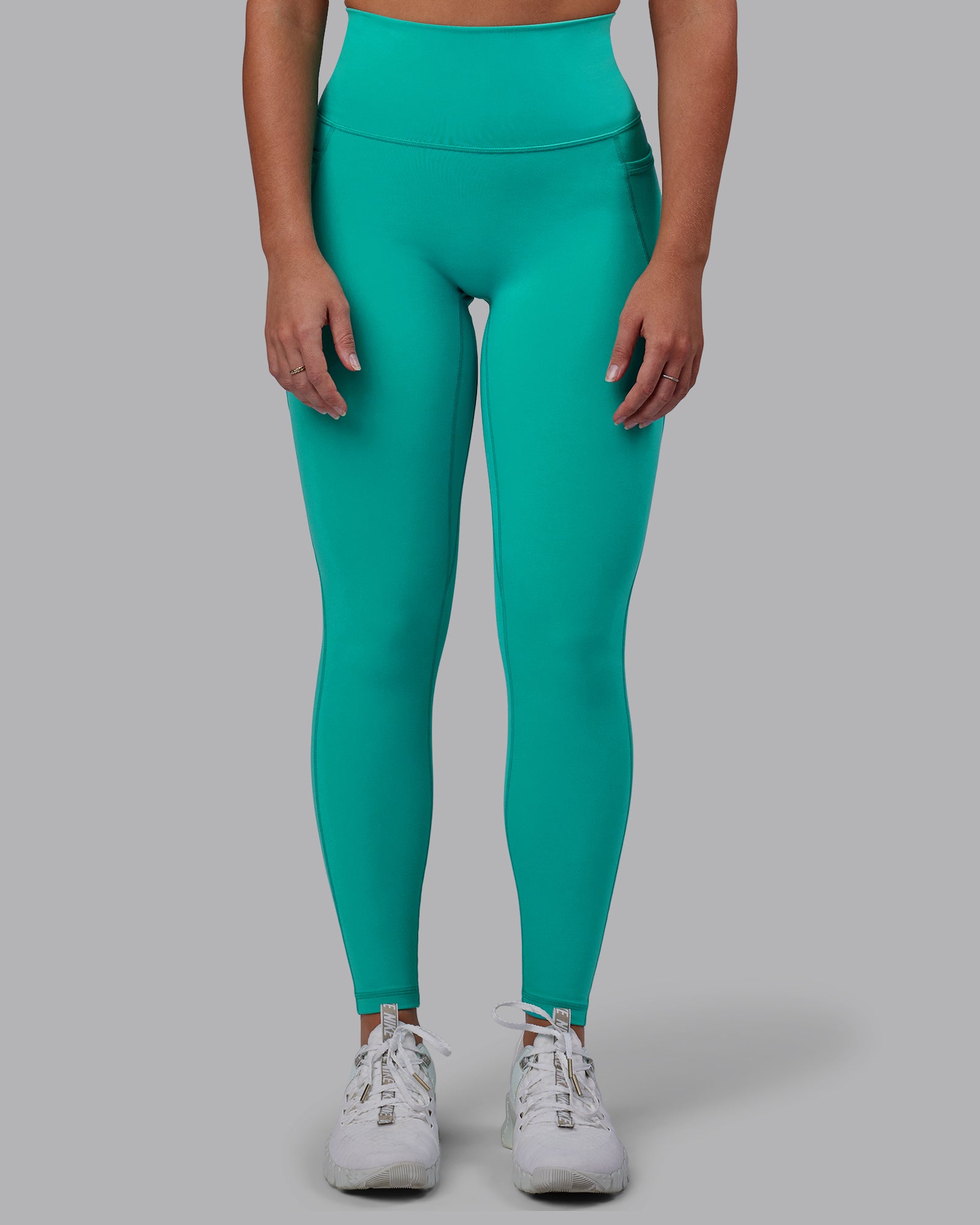 Fusion Full Length Tights - Turquoise Tide | LSKD