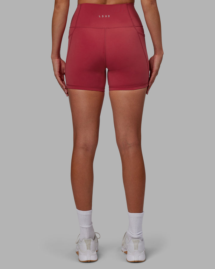 Woman wearing Fusion X-Short Tights - Claret
