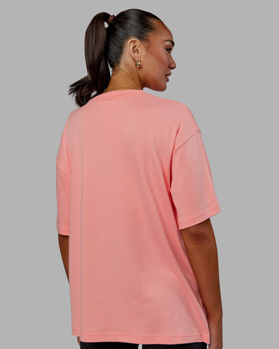 Woman wearing Go-To Modal Oversized Tee - Murex Shell