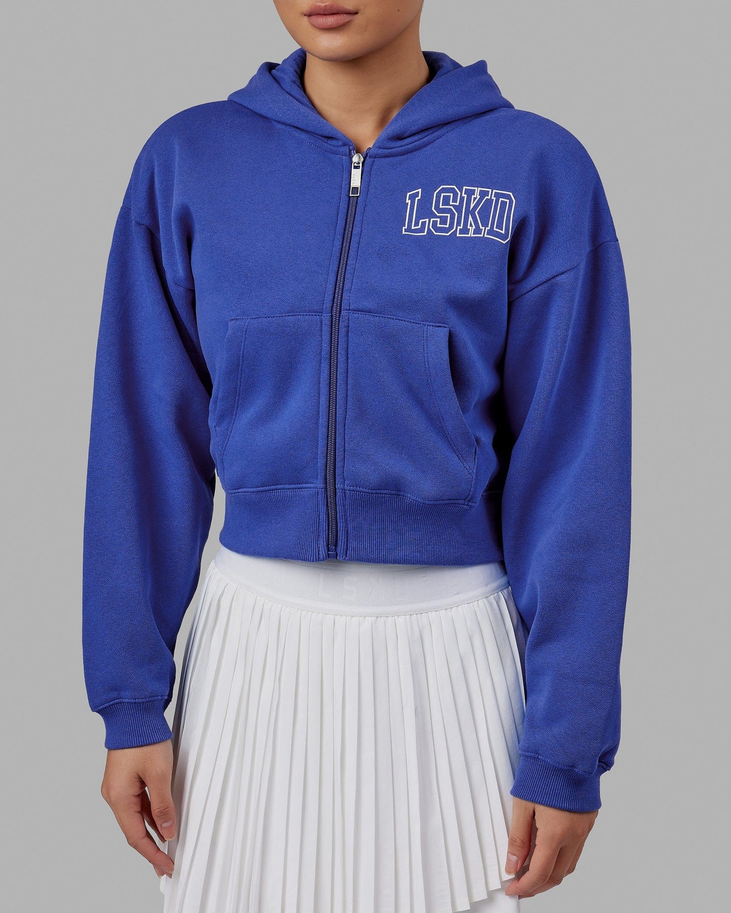 Royal blue best sale crop hoodie