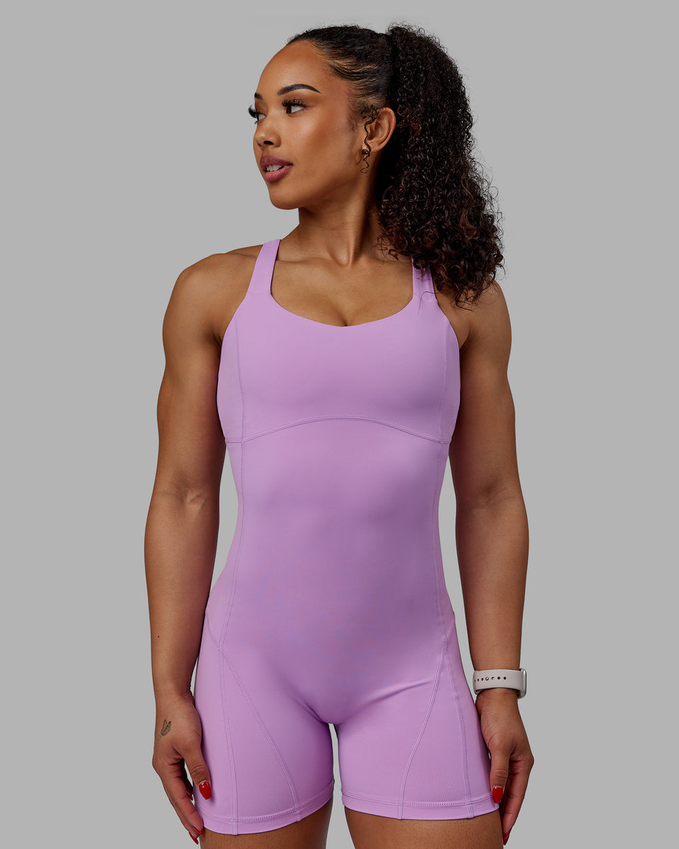 Woman wearing Inertia Bodysuit - Light Violet