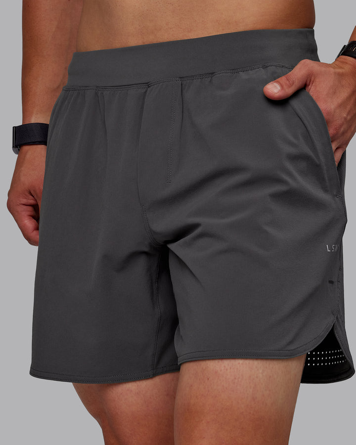 Man wearing Lift 6&quot; Performance Shorts - Dark Storm
