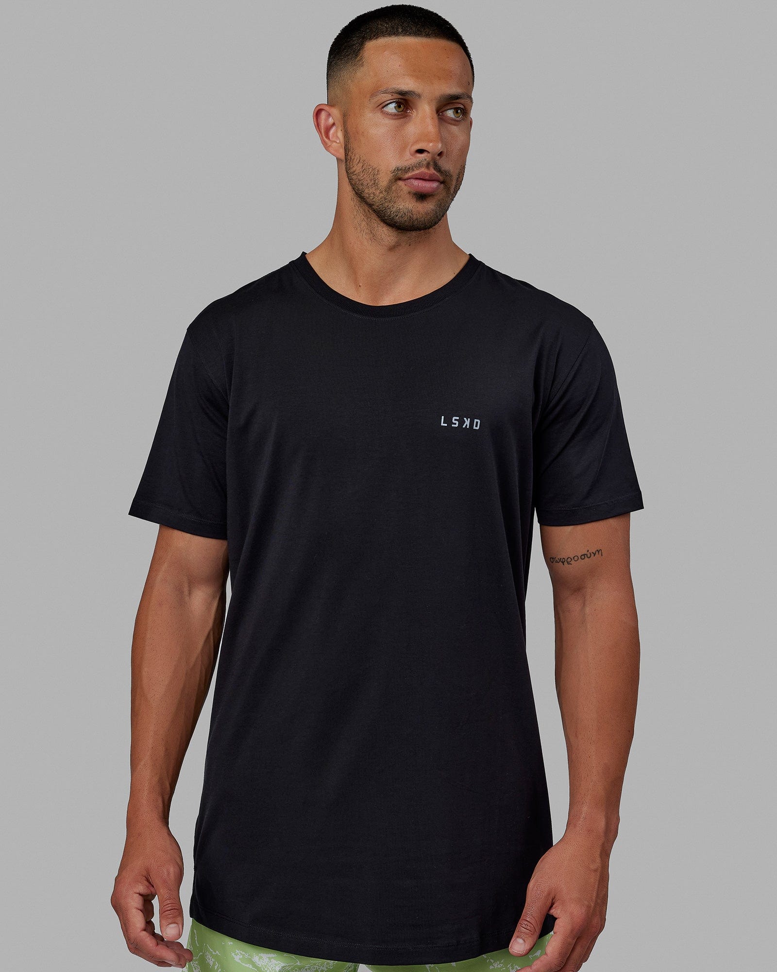 Mens Deluxe PimaFLX Tee - Black | LSKD