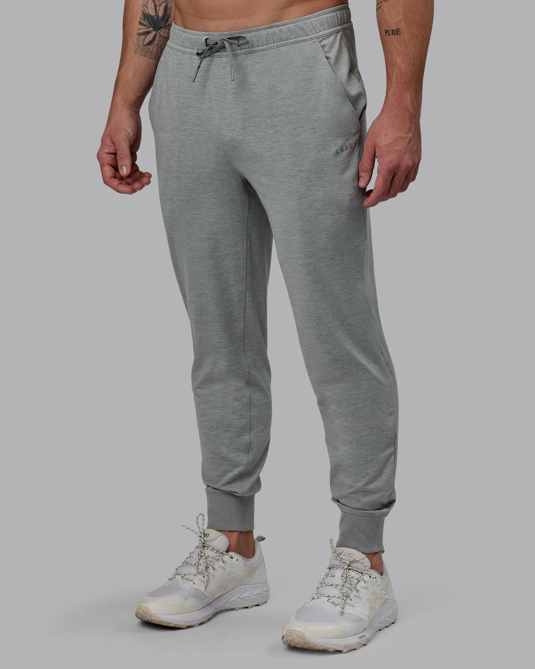 Man Wearing Restore CloudFLX Jogger - Light Grey Marl