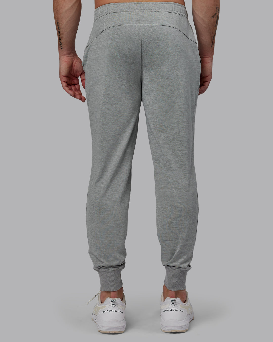 Man Wearing Restore CloudFLX Jogger - Light Grey Marl